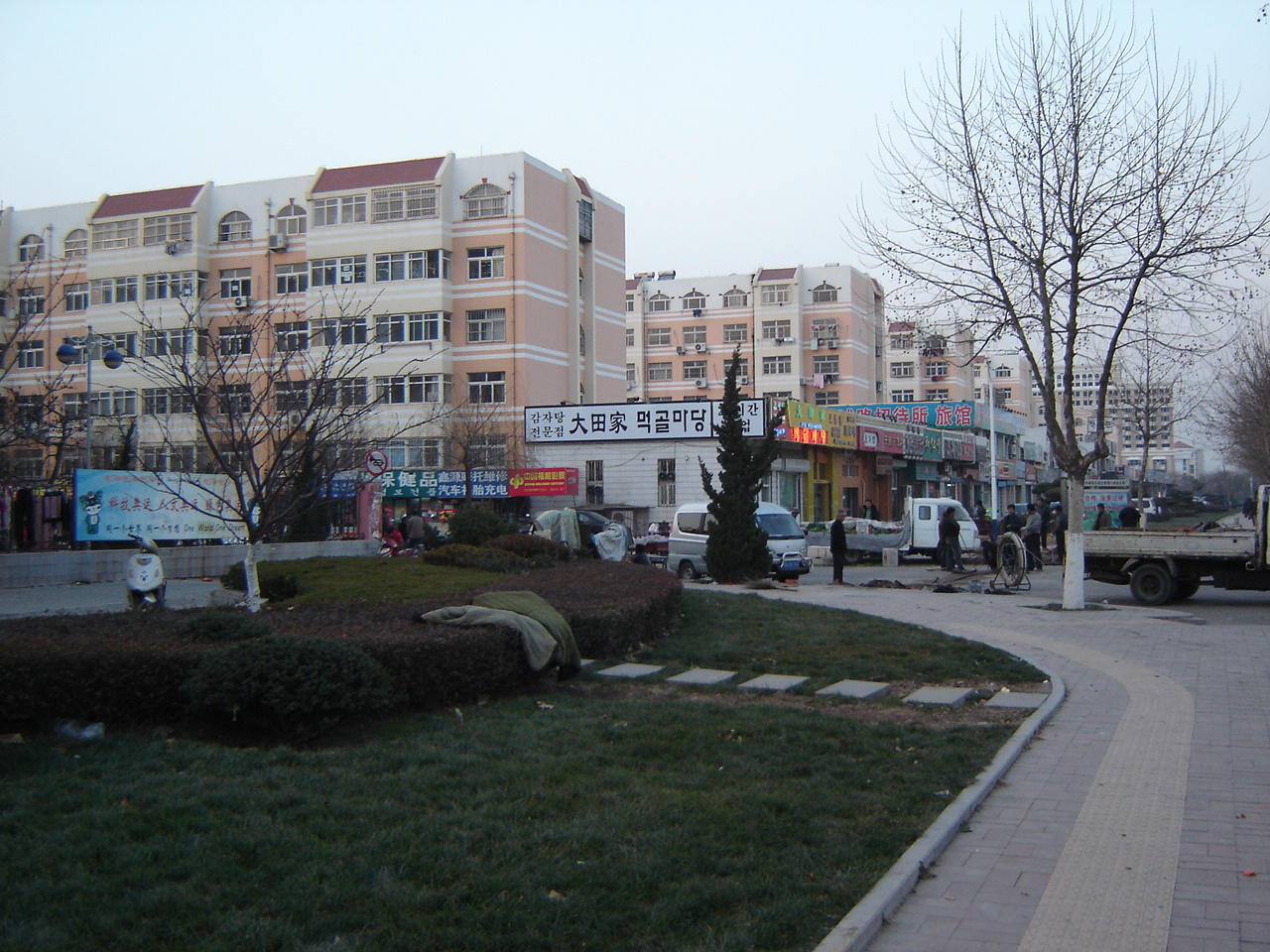 Draft beer and clams on Dengzhou Road