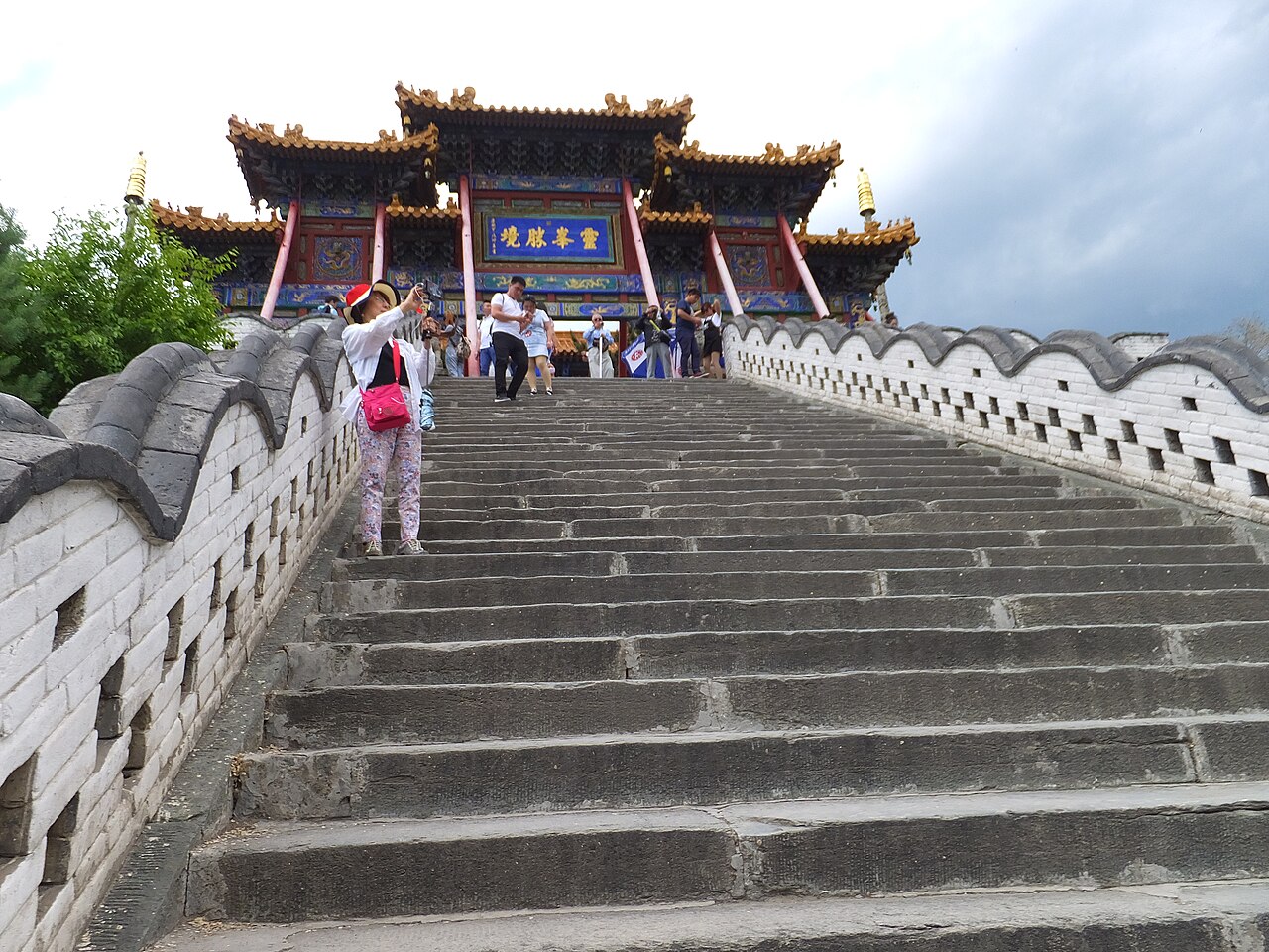 塔院寺大白塔，五台山的标志